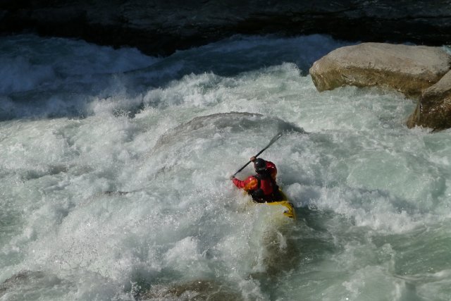 Río Bote Kosi en Nepal
